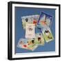 International Football Whist, Boxed Card Game, 1950S-null-Framed Giclee Print