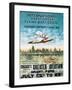 International Great Lakes Flying Boat Cruise, Chicago to Detroit, c.1913-null-Framed Art Print