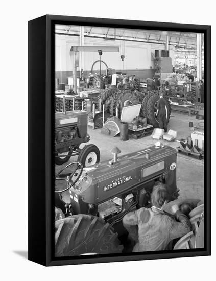 International Harvester Tractor Factory, Doncaster, South Yorkshire, 1966-Michael Walters-Framed Stretched Canvas