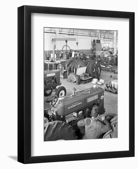 International Harvester Tractor Factory, Doncaster, South Yorkshire, 1966-Michael Walters-Framed Premium Photographic Print