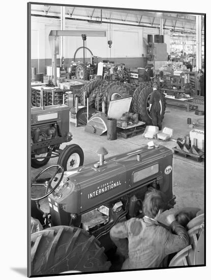 International Harvester Tractor Factory, Doncaster, South Yorkshire, 1966-Michael Walters-Mounted Photographic Print