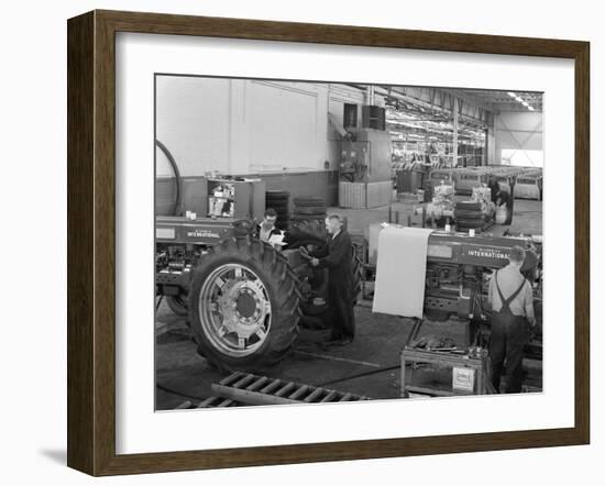 International Harvester Tractor Factory, Doncaster, South Yorkshire, 1966-Michael Walters-Framed Photographic Print