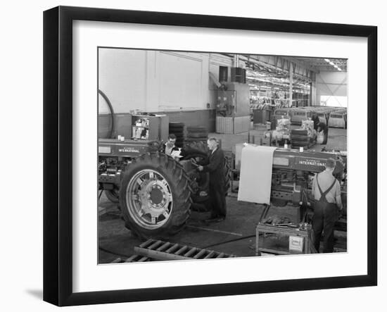 International Harvester Tractor Factory, Doncaster, South Yorkshire, 1966-Michael Walters-Framed Photographic Print