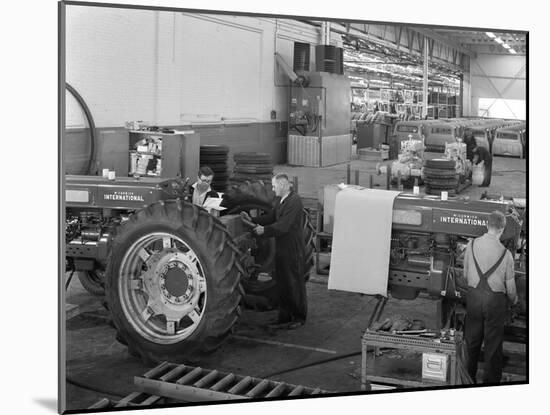 International Harvester Tractor Factory, Doncaster, South Yorkshire, 1966-Michael Walters-Mounted Photographic Print