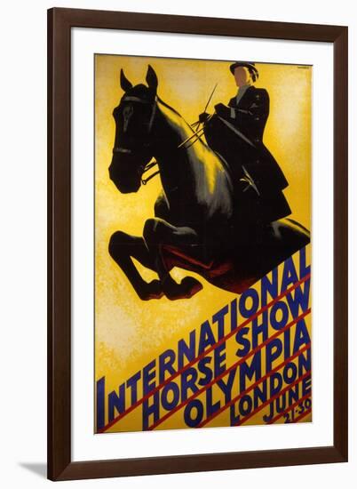 International Horse Show Advert-null-Framed Art Print