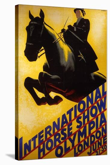 International Horse Show Advert-null-Stretched Canvas