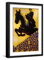 International Horse Show Advert-null-Framed Art Print