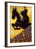 International Horse Show Advert-null-Framed Art Print