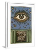 International Hygiene Exhibition Poster with Eye-null-Framed Giclee Print