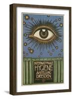 International Hygiene Exhibition Poster with Eye-null-Framed Giclee Print