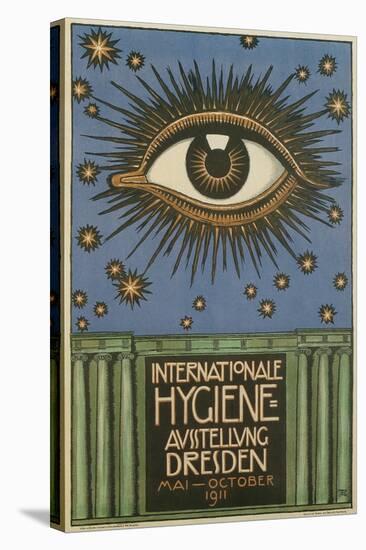 International Hygiene Exhibition Poster with Eye-null-Stretched Canvas