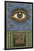 International Hygiene Exhibition Poster with Eye-null-Framed Giclee Print