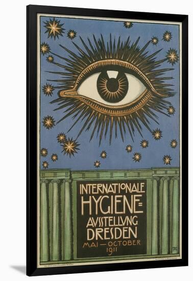 International Hygiene Exhibition Poster with Eye-null-Framed Giclee Print