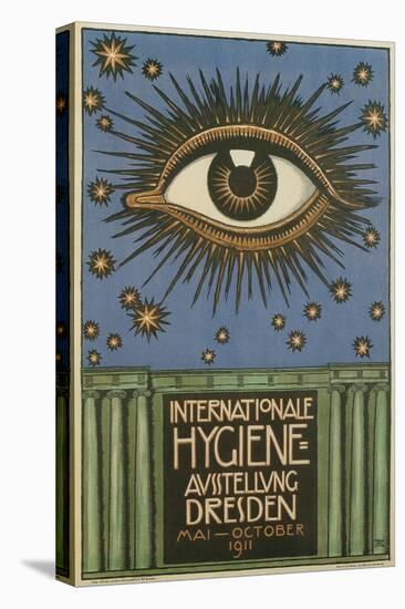 International Hygiene Exhibition Poster with Eye-null-Stretched Canvas