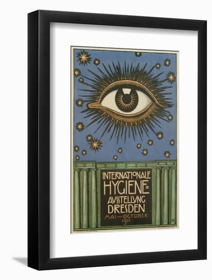 International Hygiene Exhibition Poster with Eye-Found Image Holdings Inc-Framed Photographic Print