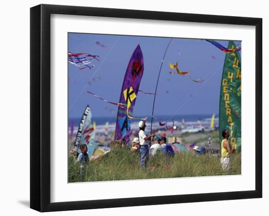 International Kite Festival, Long Beach, Washington, USA-William Sutton-Framed Photographic Print