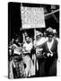 International Ladies Garment Workers Union Strikers Picket Two Shops in Philadelphia-null-Stretched Canvas