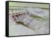 International Nickel Company- Kelsey Dam on the Nielsen River, Manitoba-Terence Cuneo-Framed Stretched Canvas