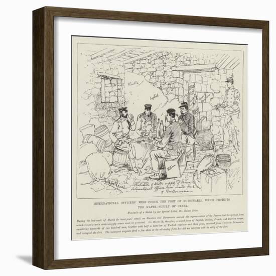 International Officers' Mess Inside the Fort of Butsunaria-Melton Prior-Framed Giclee Print