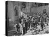 International Red Cross Employees Helping Jewish Refugees-null-Stretched Canvas