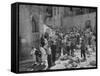 International Red Cross Employees Helping Jewish Refugees-null-Framed Stretched Canvas
