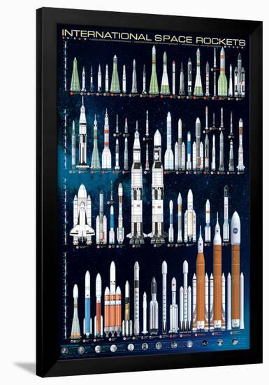 International Space Rockets-null-Framed Poster