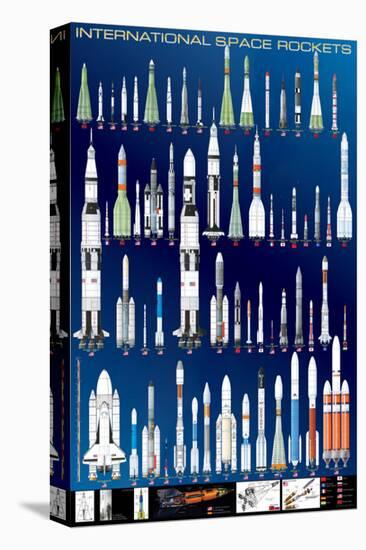 International Space Rockets-null-Stretched Canvas
