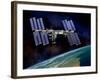 International Space Station, Artwork-David Ducros-Framed Photographic Print