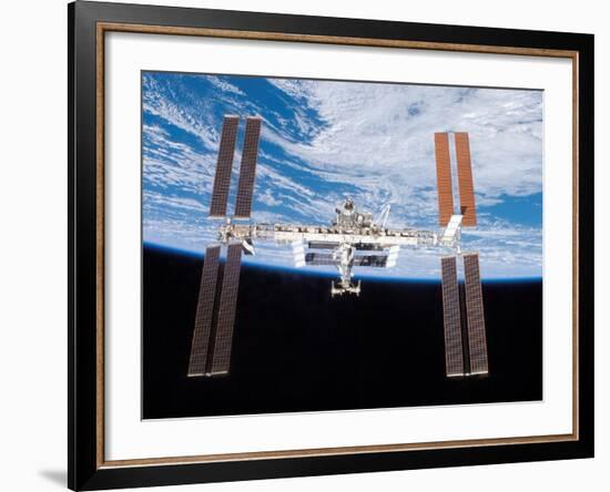 International Space Station in 2007-null-Framed Photo