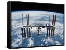 International Space Station in 2009-null-Framed Stretched Canvas