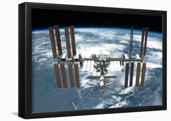 International Space Station Planet Earth 2 2011 Photo Poster-null-Framed Poster