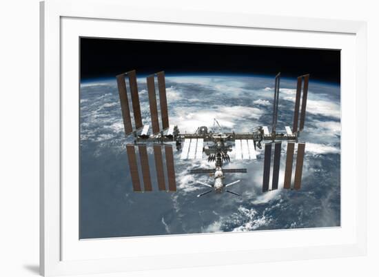 International Space Station Planet Earth 2 2011-null-Framed Photo