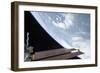 International Space Station Solar Array Panels and Planet Earth-null-Framed Photographic Print