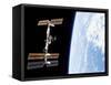 International Space Station-Stocktrek Images-Framed Stretched Canvas