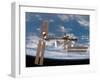 International Space Station-Stocktrek Images-Framed Photographic Print