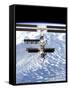 International Space Station-Stocktrek Images-Framed Stretched Canvas