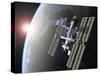 International Space Station-Roger Harris-Stretched Canvas