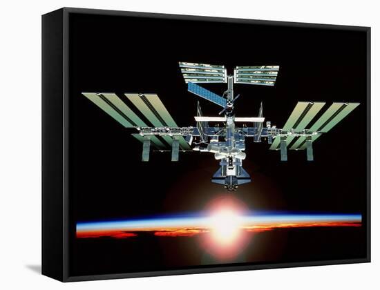 International Space Station-null-Framed Stretched Canvas