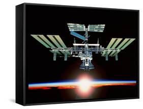 International Space Station-null-Framed Stretched Canvas