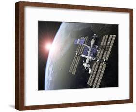 International Space Station-Roger Harris-Framed Photographic Print