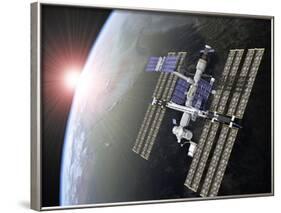 International Space Station-Roger Harris-Framed Photographic Print