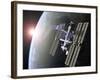 International Space Station-Roger Harris-Framed Photographic Print