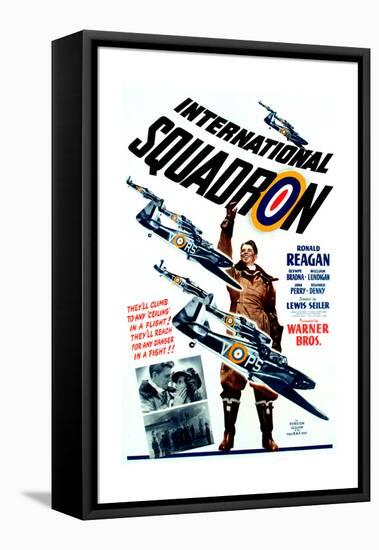 INTERNATIONAL SQUADRON, Ronald Reagan (center), 1941.-null-Framed Stretched Canvas