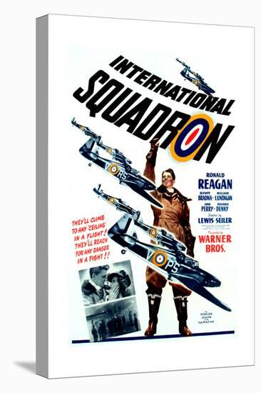 INTERNATIONAL SQUADRON, Ronald Reagan (center), 1941.-null-Stretched Canvas