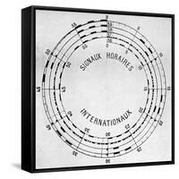 International Timing Signals, 1914-Science Photo Library-Framed Stretched Canvas