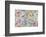 International Vintage Stamps-null-Framed Art Print