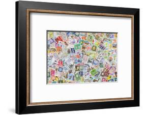 International Vintage Stamps-null-Framed Art Print