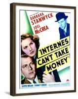 Internes Can't Take Money - Movie Poster Reproduction-null-Framed Photo