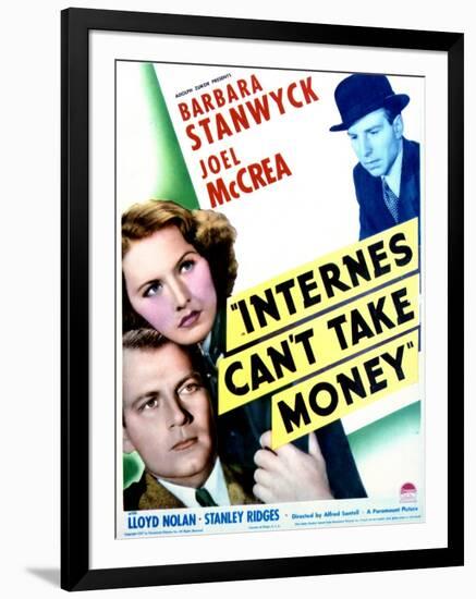 Internes Can't Take Money - Movie Poster Reproduction-null-Framed Photo