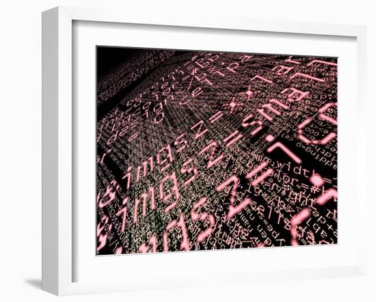 Internet Computer Code-Christian Darkin-Framed Photographic Print